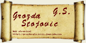 Grozda Stojović vizit kartica